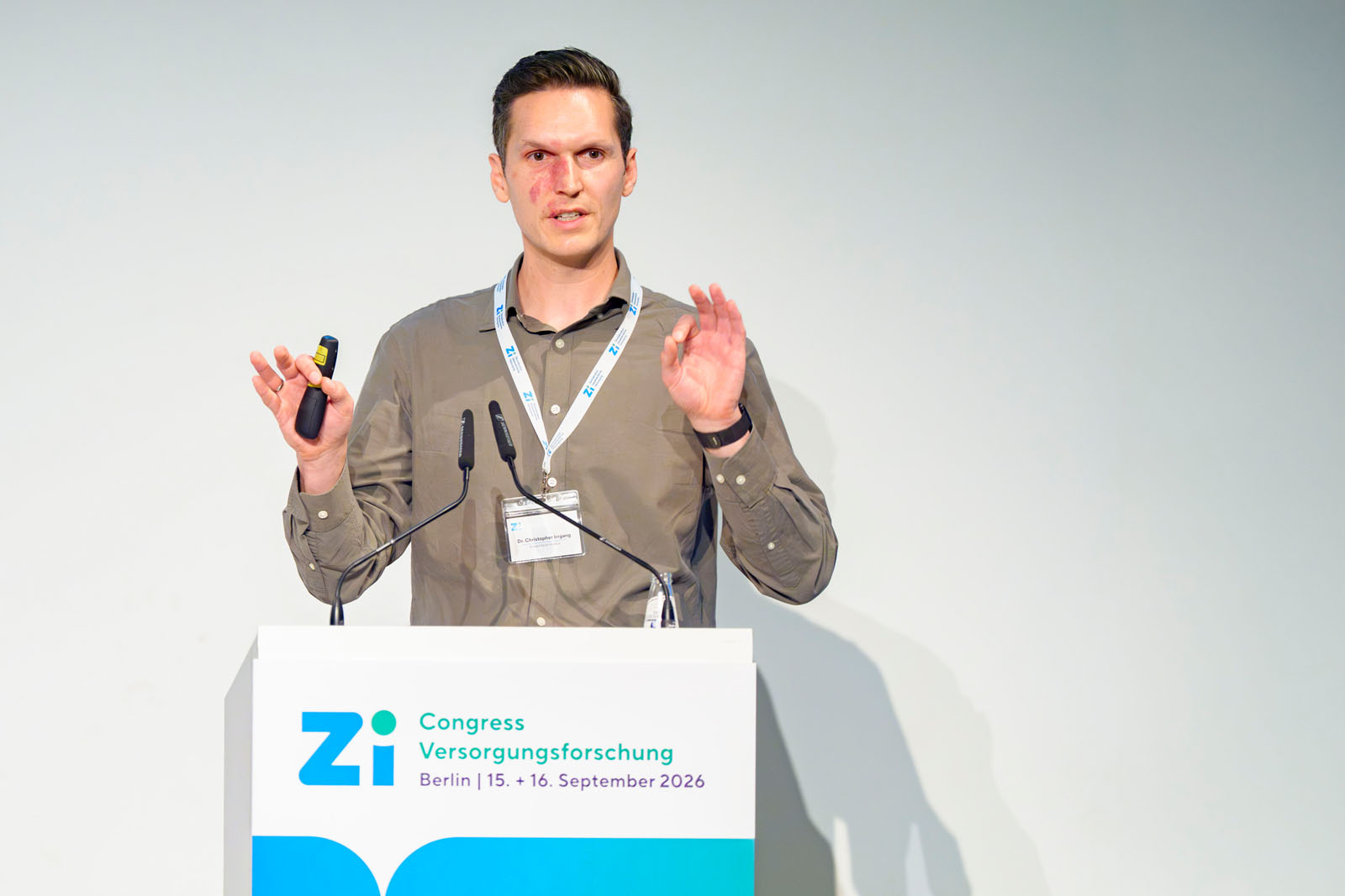 Dr. Christopher Irrgang während seines Vortrages.