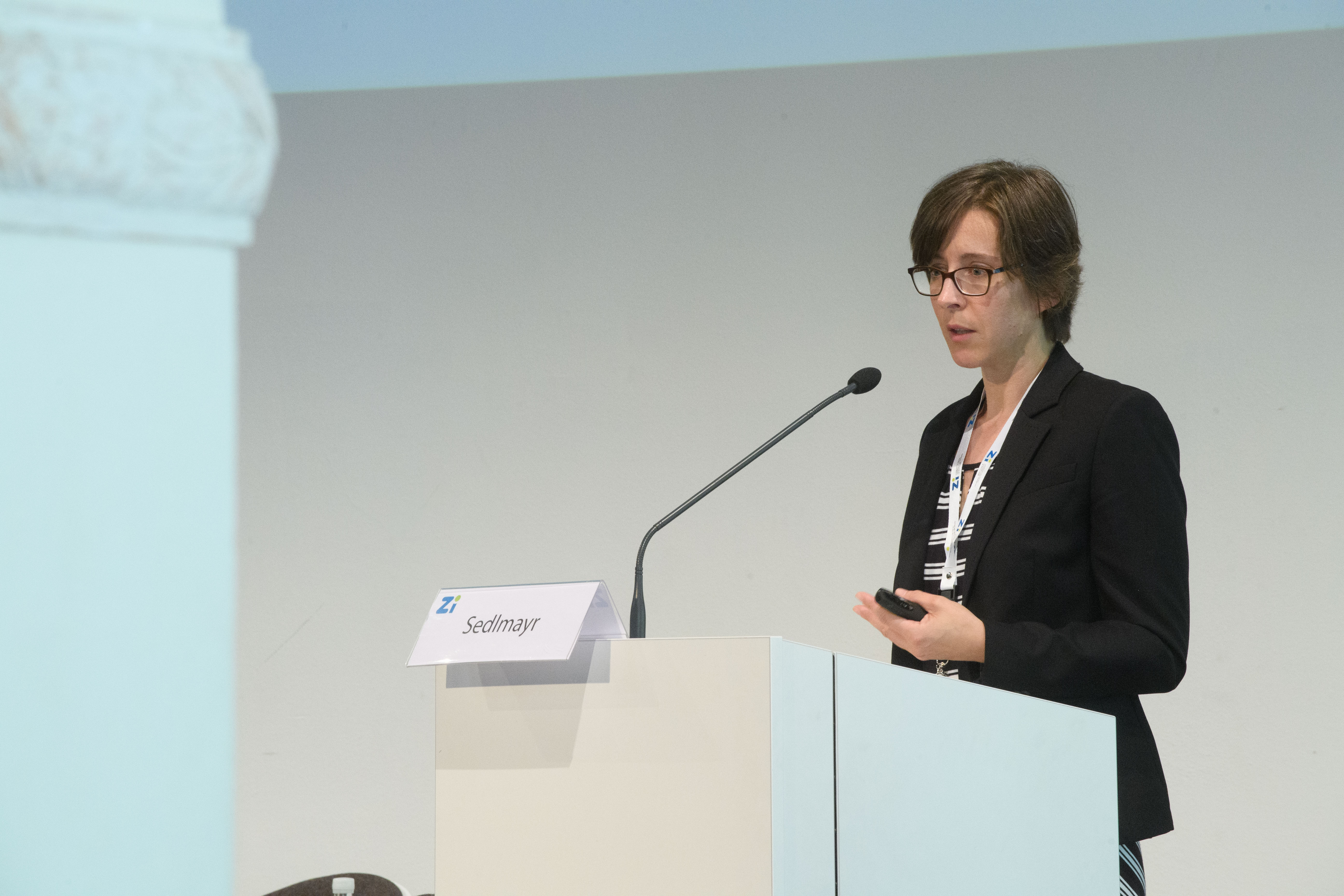 Frau Sedlmayr während ihres Vortrags
